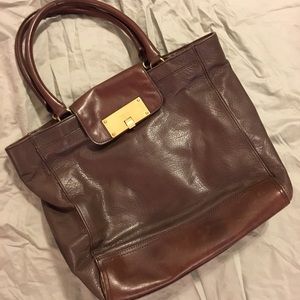 Diesel Brown Leather Shoulder Bag